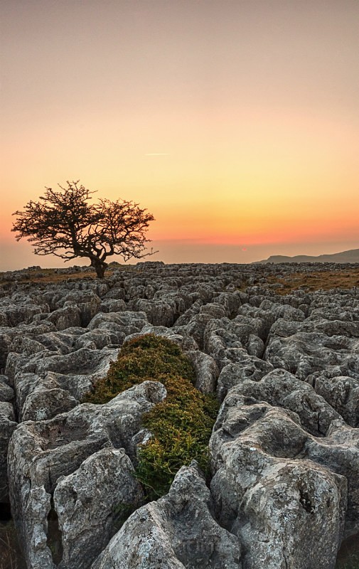 Dales Sunset - Distant Hills