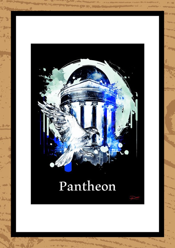 Pantheon Ink Paintings by Artist Paul Duddell