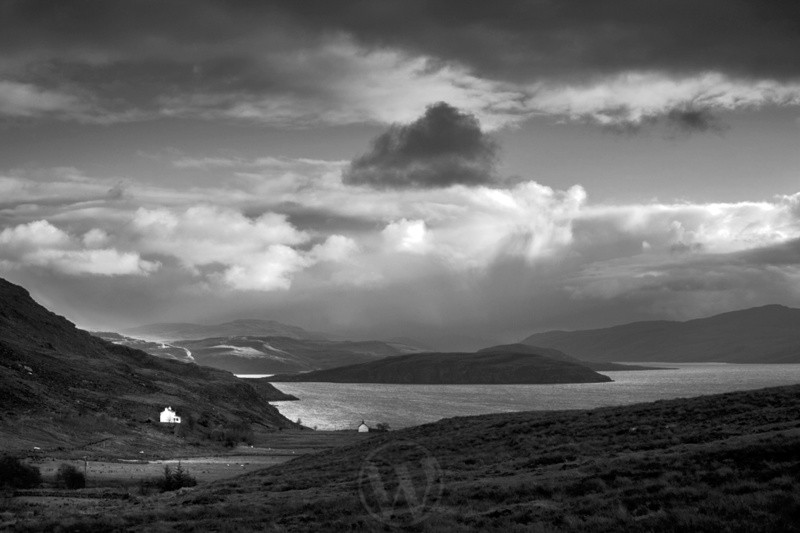Loch Broom Wester Ross Scotland - Monochrome