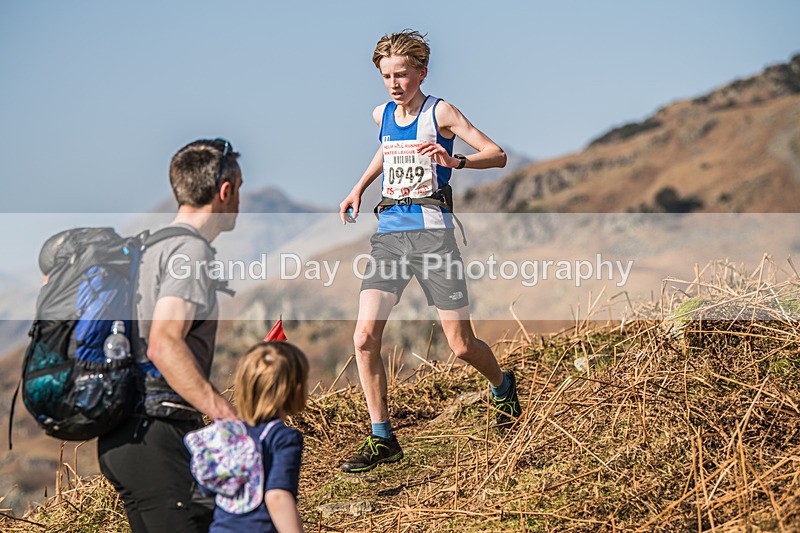 Elterwater-343 - Kendal Winter League Elterwater Under 15/17 Fell Races Sunday 9th March 2025