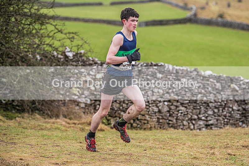 Cunswick U15  U17-8 - Kendal Winter League Cunswick Scar Junior Under 15 & 17 Fell Races Sunday 26th January 2025