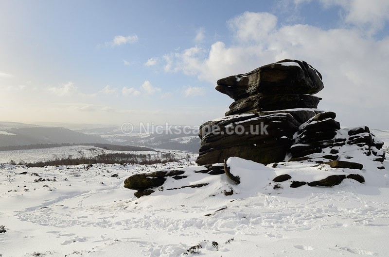 Mother Cap Snow - Owler Tor - Peak District, UK - Peak District Landscape Photography Gallery
