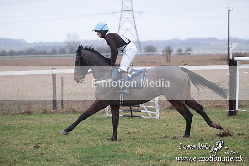PtP 260125 709 - Cocklebarrow Point-to-Point racing with the Heythrop Hunt 26/01/25