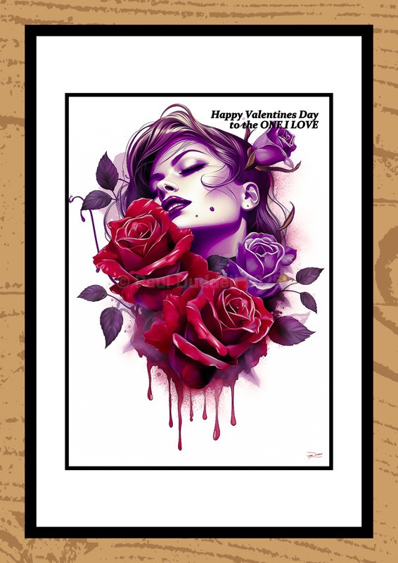 St Valentine's Day Watercolour Paintings - Timeless Romance by Artist Paul Duddell