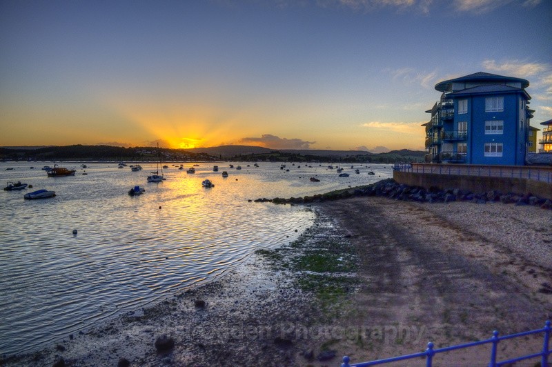 Sunset on the River Exe - South and Southwest