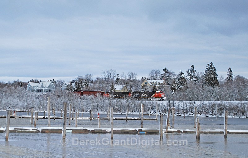 Snow Train - CNR Rothesay New Brunswick Canada - Winterscape