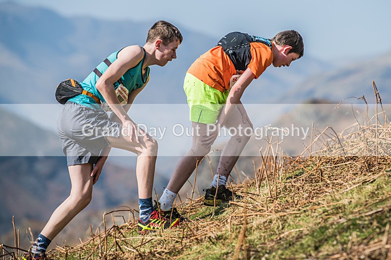Elterwater-253 - Kendal Winter League Elterwater Under 15/17 Fell Races Sunday 9th March 2025