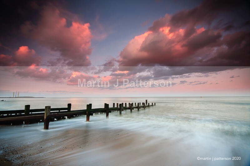 Gorleston Beach in Spring at Sunset - 2020