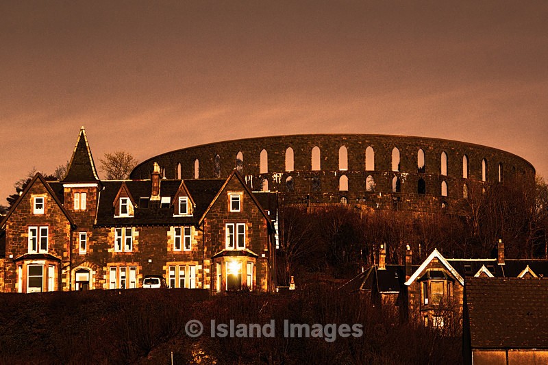 McCaig's Tower early evening. - Oban