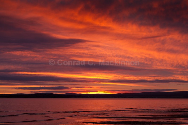 Sunrise from Rosemarkie - Fire