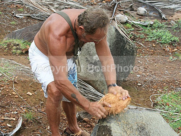 070115 Devils Island Cracking the Coconut - ATLANTIC CROSSING 2006