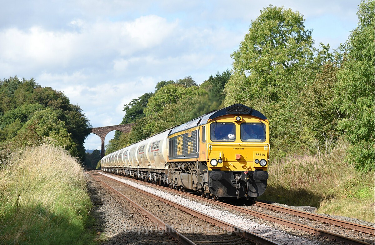 JL - 23.9.19 66714 4M00 Carlisle Yard - Clitheroe, Newbiggin - Newbiggin