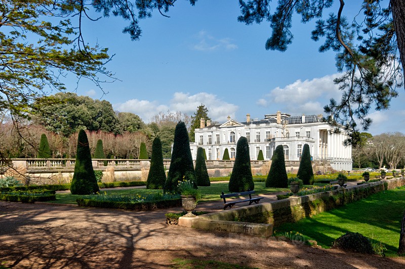 DE05 Oldway through the trees - Greetings Cards Torquay (See also Cockington plus Meadfoot galleries)