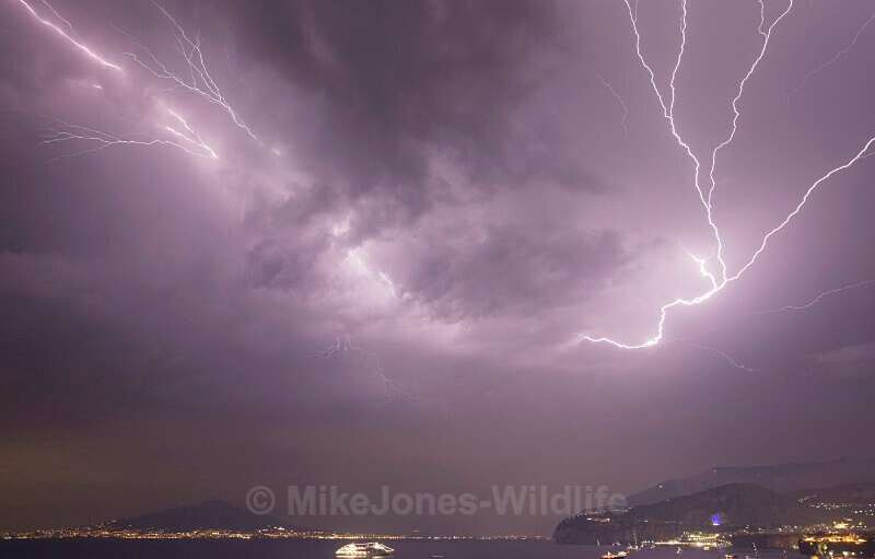 471A3292 Lightning Storm, Bay of Naples - LIGHTENING IMAGES, BAY OF NAPLES, ITALY