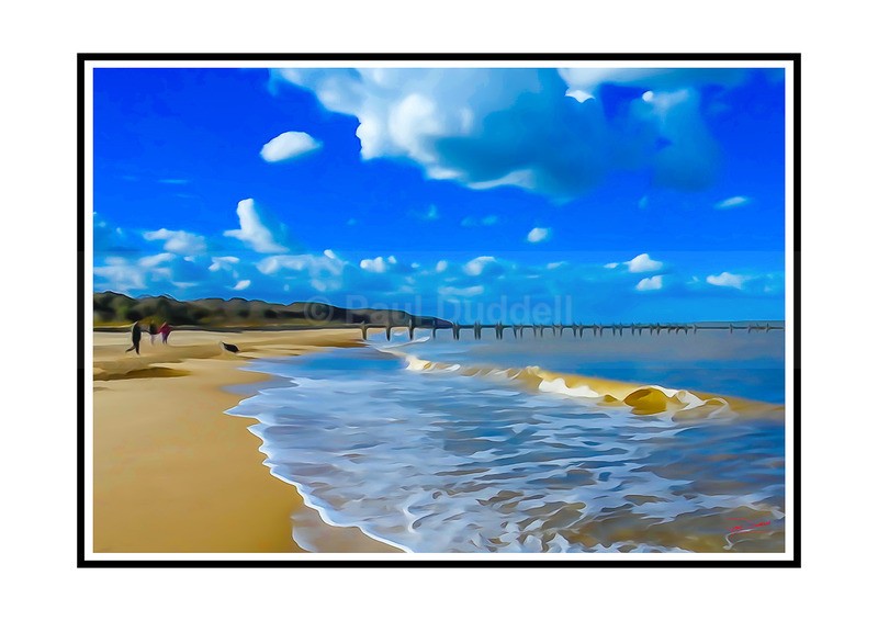 Seaside Serenity, Gorleston-On-Sea Paintings by Paul Duddell, Whispers & Strokes - Artist, Painter, and Photographer