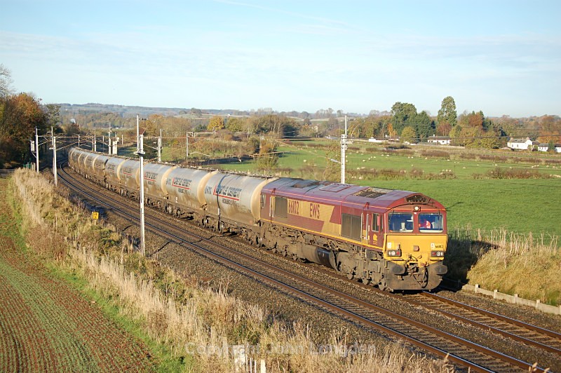 JL - 11.11.16 66102 6M00 Mossend - Clitheroe, Yanwath - West Coast Main Line (north to south)