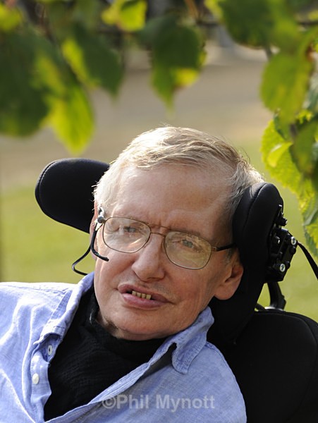 Prof Stephen Hawking photographic portrait Photographer photo professional London UK