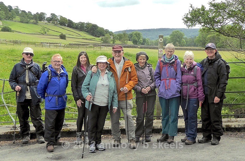 042 Group pose after a lunchtime Celebration - York Minster Walkers Collection 2025