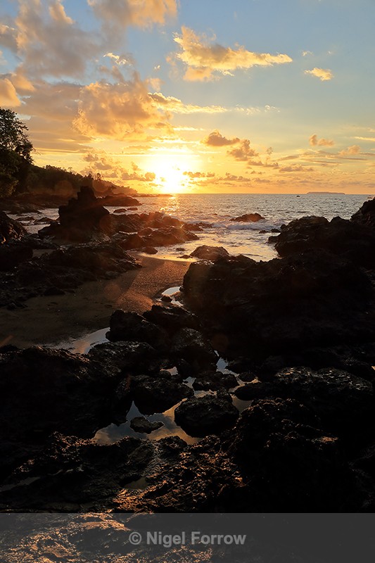 Pacific Ocean sunset, Drake Bay, Osa Peninsula, Costa Rica - Costa Rica