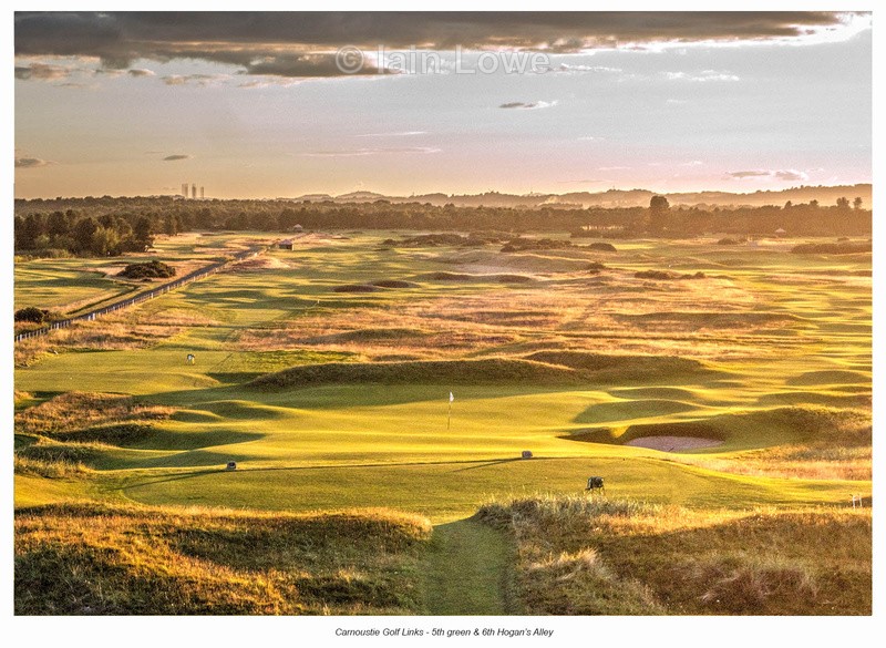 Carnoustie Golf Links 5th & 6th Hogan's Alley - Scottish Links Aerial Images