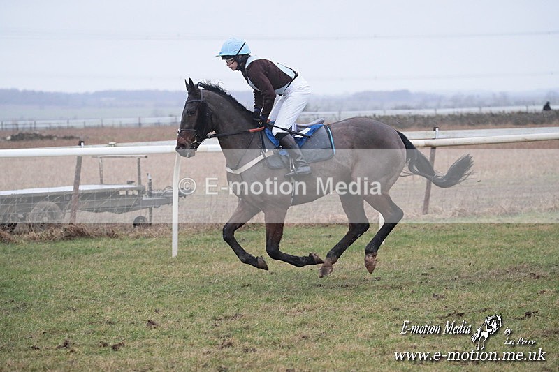 PtP 260125 700 - Cocklebarrow Point-to-Point racing with the Heythrop Hunt 26/01/25