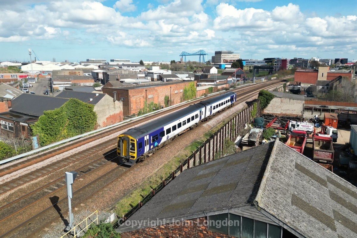 JL - 30.3.24 158815 12:23 Saltburn - Darlington, Metz Rd - Teesside (west to east)