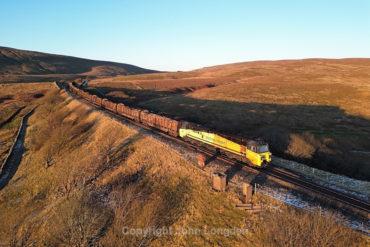 JL - 1.12.23 70812 6J37 Carlsile - Chirk, Ribblehead - Blea Moor