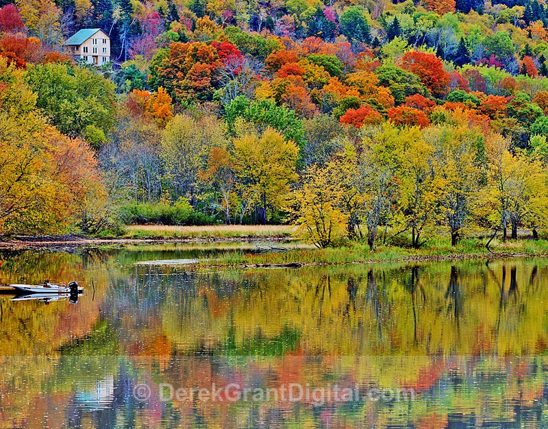 New Brunswick Autumn Foliage - Kennebecasis River Vista - Autumn Foliage