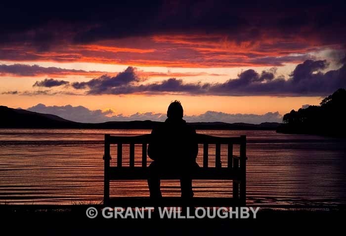 Seeing red - Sunset Loch Ewe - Quirky (observations)