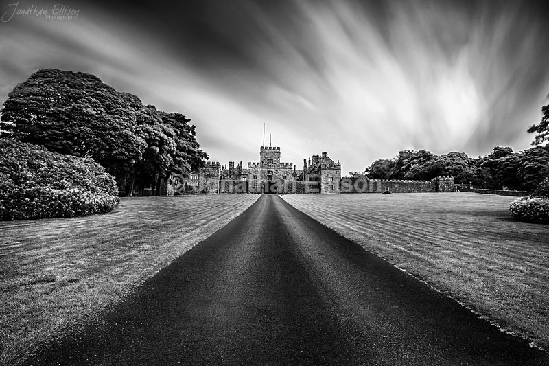 Hoghton Tower - Black and White
