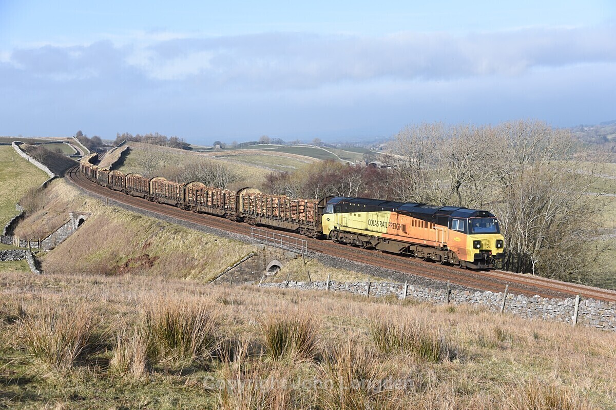 JL - 3.3.21 70813 6J37 Carlisle - Chirk, Birkett Common - Birkett Common (southbound)