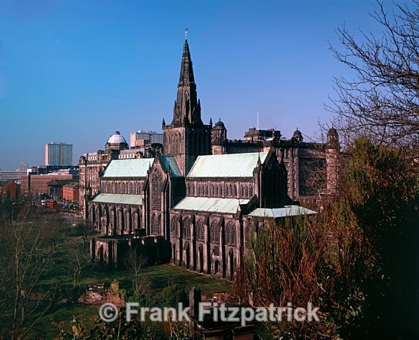 Glasgow Cathedral from Glasgow Necropolis. - Glasgow