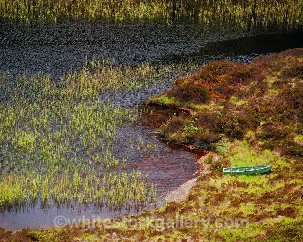 Fishing Boat at Loch Assynt - Scottish Highlands