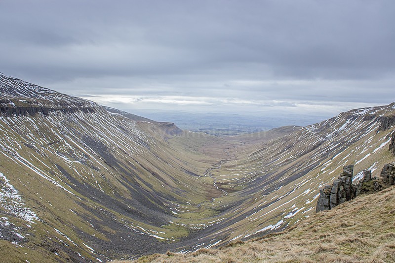 Looking Down High Cup Nick - Cumbria