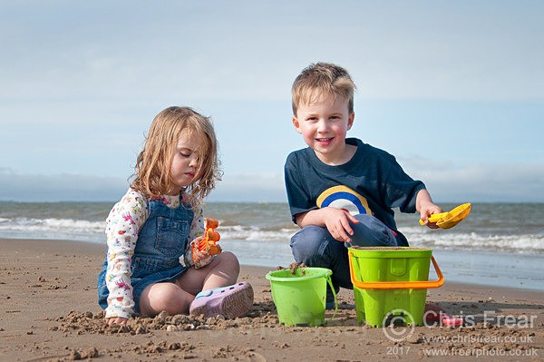 Children playing on the beach. - Cleethorpes Life