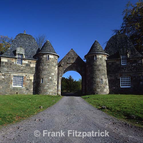 Gate lodges, Formakin House, Renfrewshire, Scotland.
