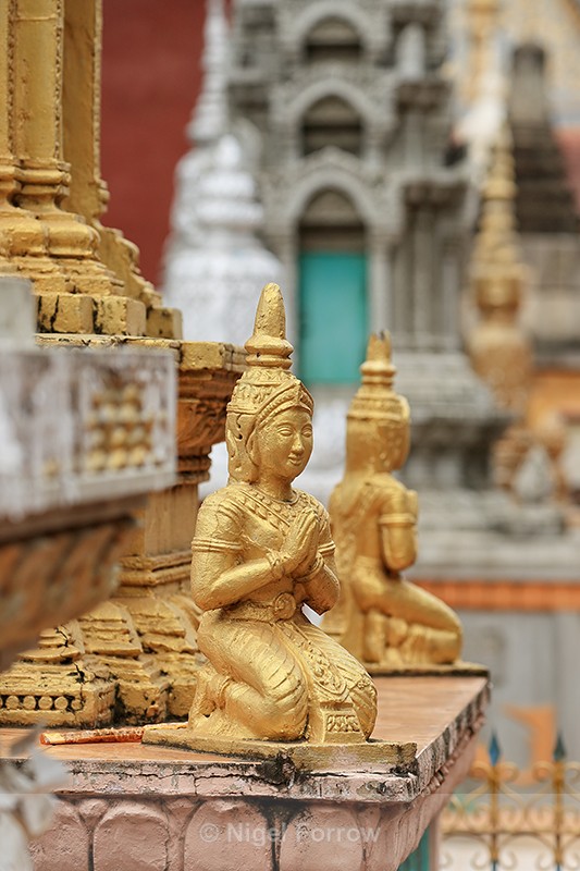 Golden Statue at Damrey Sor Pagoda, Battambang, Cambodia - Cambodia