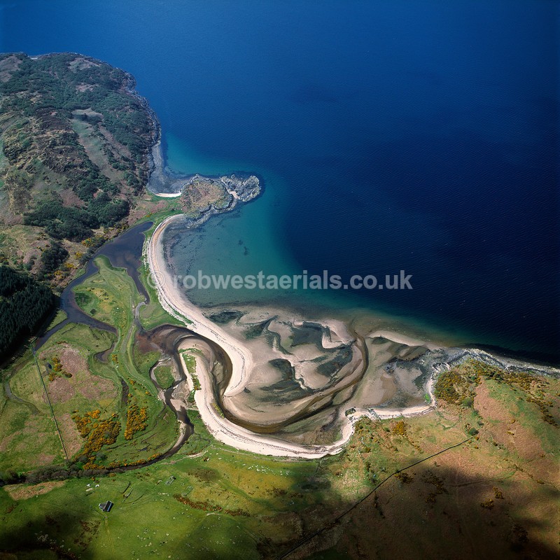 aerial pictures of Scotland west coast sea lochs of Loch Fyne