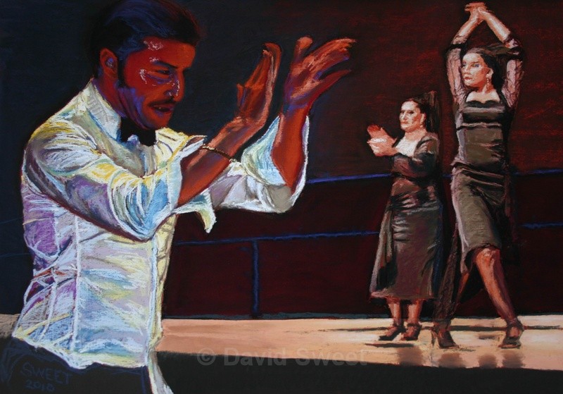 Flamenco Dancers - Paintings