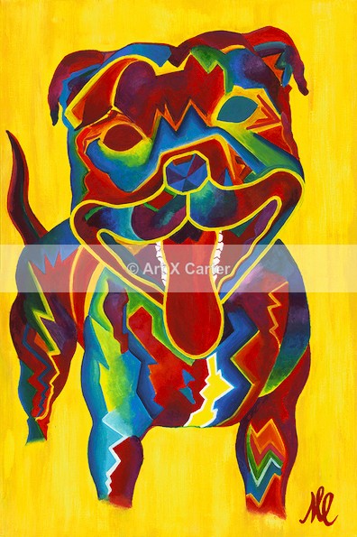 SBT-3 - Smiling Staffy - Dogs
