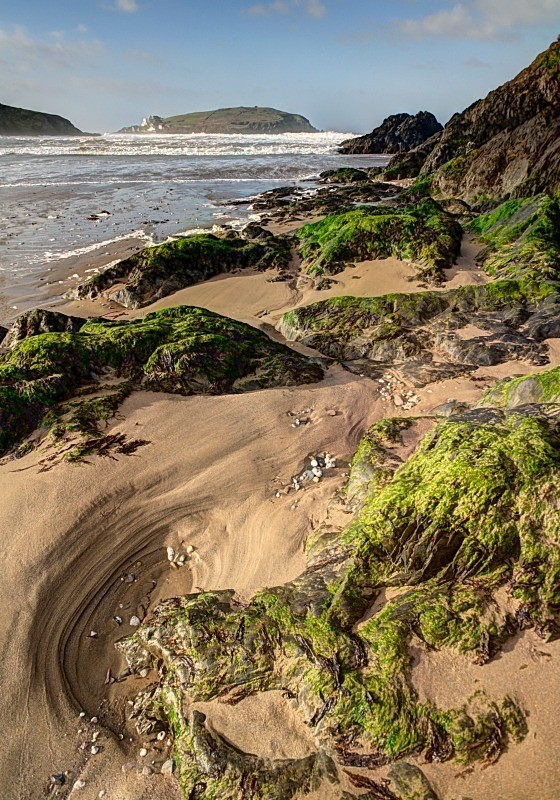 13 Challaborough Beach looking towards Burgh Island - Portrait Views