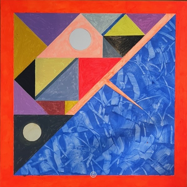 Split Diagonal. - Paintings. David Pettigrew D.A.