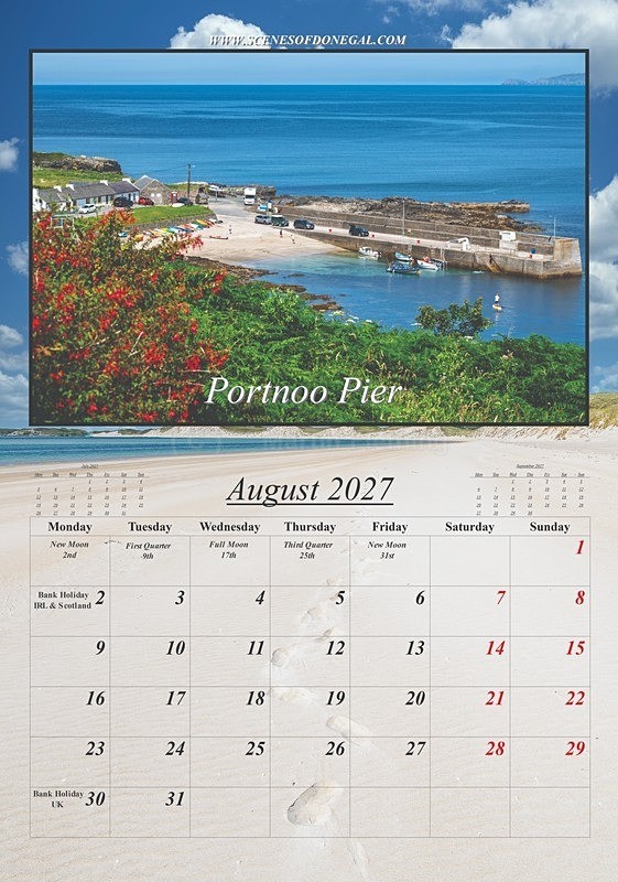 2027 calendarplp_Page8 - 2027 Scenes of Donegal Calendar