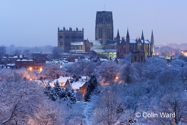 Durham Cathedrel on a Winter Evening - County Durham
