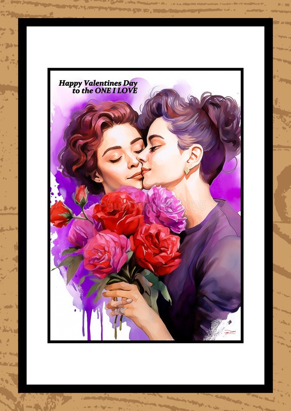 St Valentine's Day Watercolour Paintings - Timeless Romance by Artist Paul Duddell