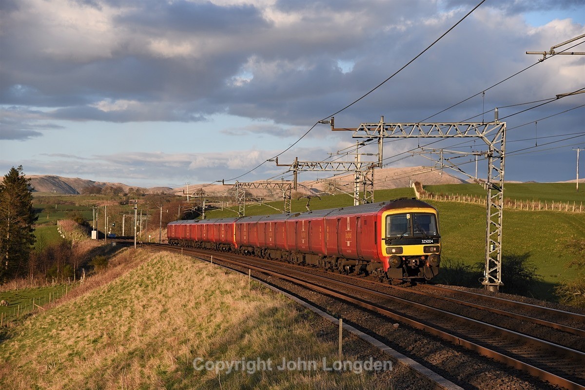 JL - 12.4.21 325004 1M44 Shieldmuir - Warrington, Lambrigg - West Coast Main Line (north to south)