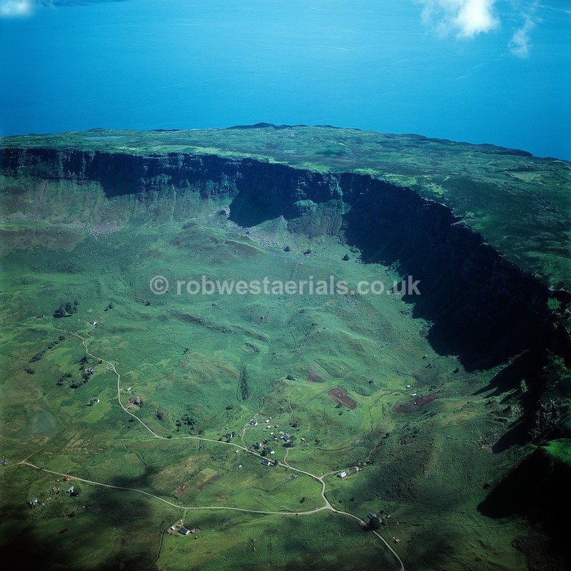 aerial pictures of Scottish west coast coastline coastal villages Islands of Scotland Hebrides
