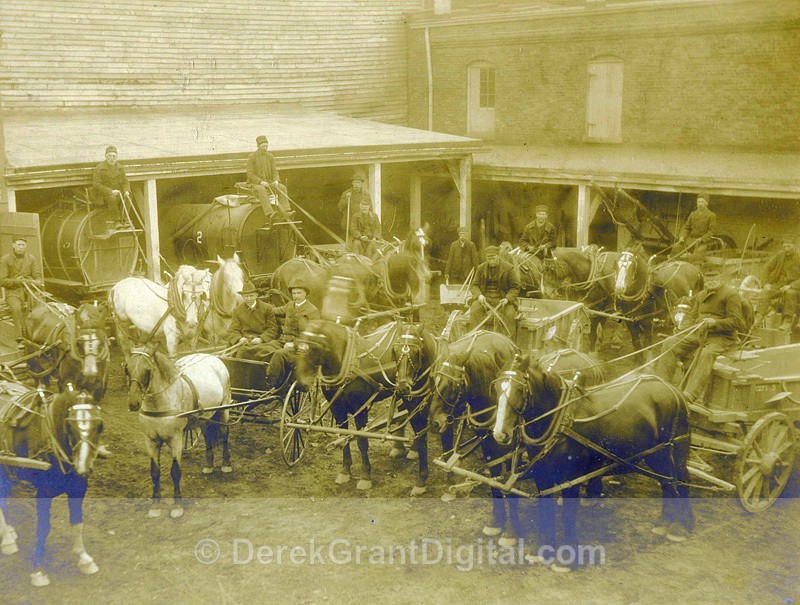 City Workers Public Works Vintage Albumen St. John NB Canada