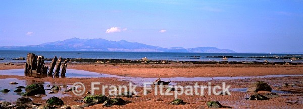 The Island of Arran from the beach at Ardrossan, Ayrshire. - Scottish scenics