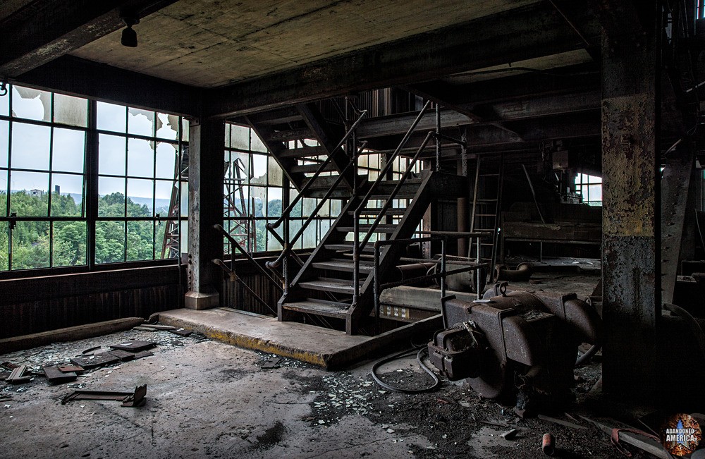 St. Nicholas Coal Breaker (Mahanoy City, PA) | Main Staircase - St. Nicholas Breaker